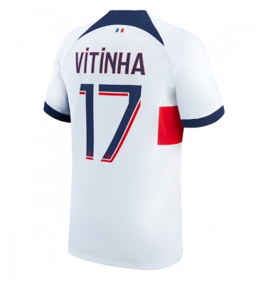 Paris Saint-Germain Vitinha Ferreira #17 Replika Udebanetrøje 2023-24 Kortærmet